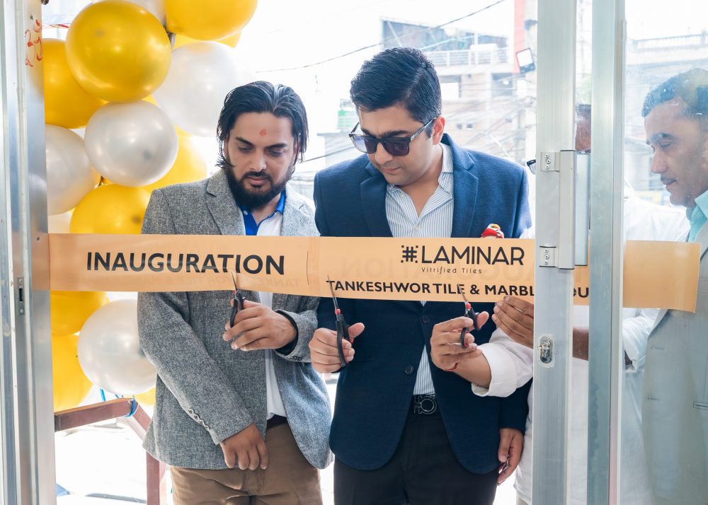 काठमाडौंको कलंकीमा लेमिनार टायल्सको नयाँ डिलर शोरूम उद्घाटन