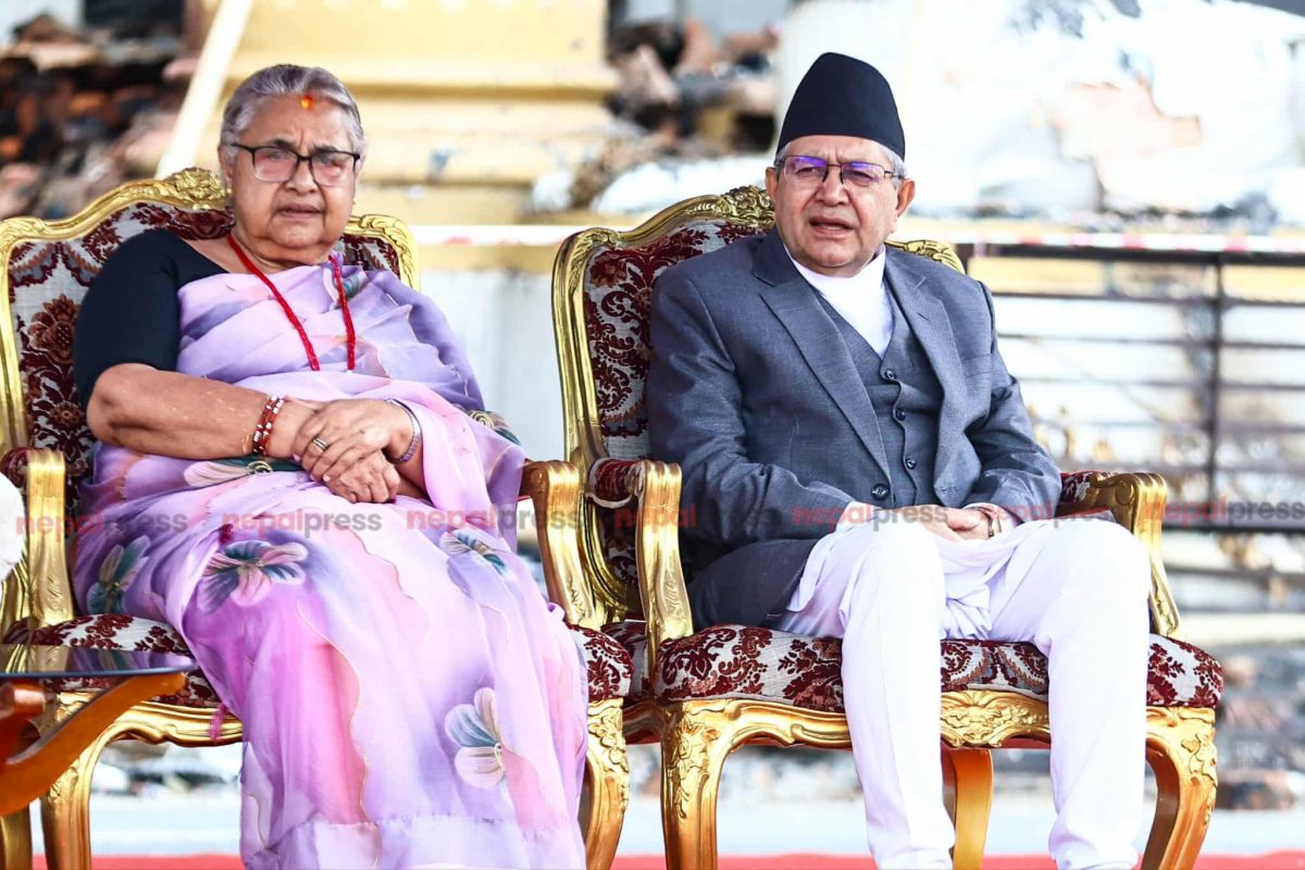 ४ मन्त्रीको शपथ समारोहमा सभामुख घिमिरे पनि उपस्थित