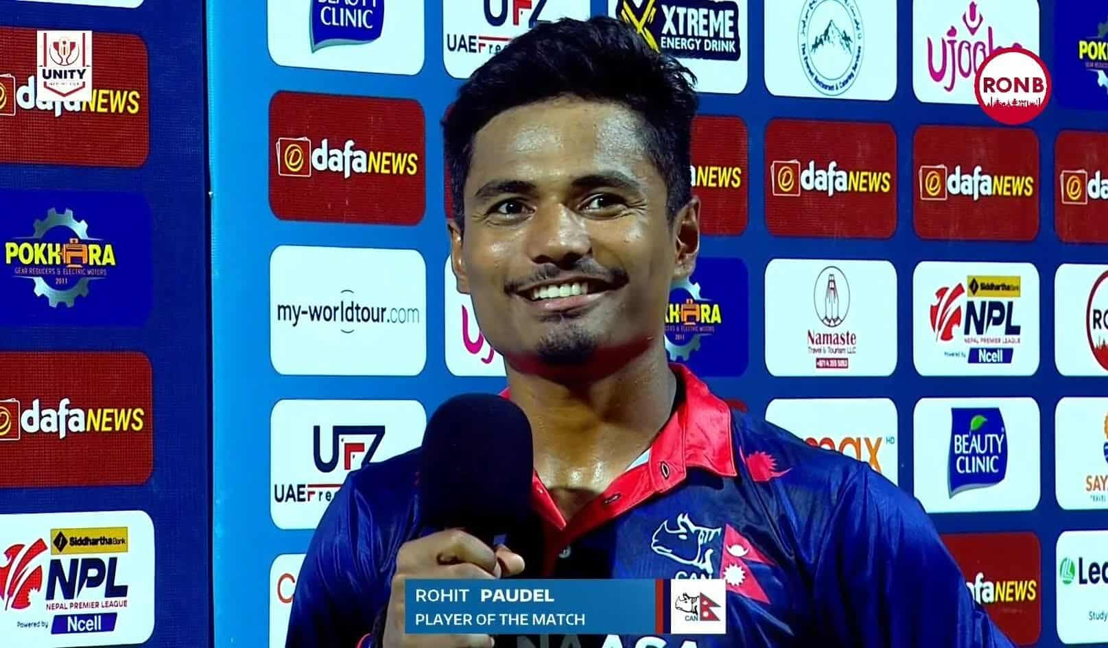 वेस्ट इन्डिजविरूद्ध `प्लेयर अफ द म्याच´बने कप्तान राेहित