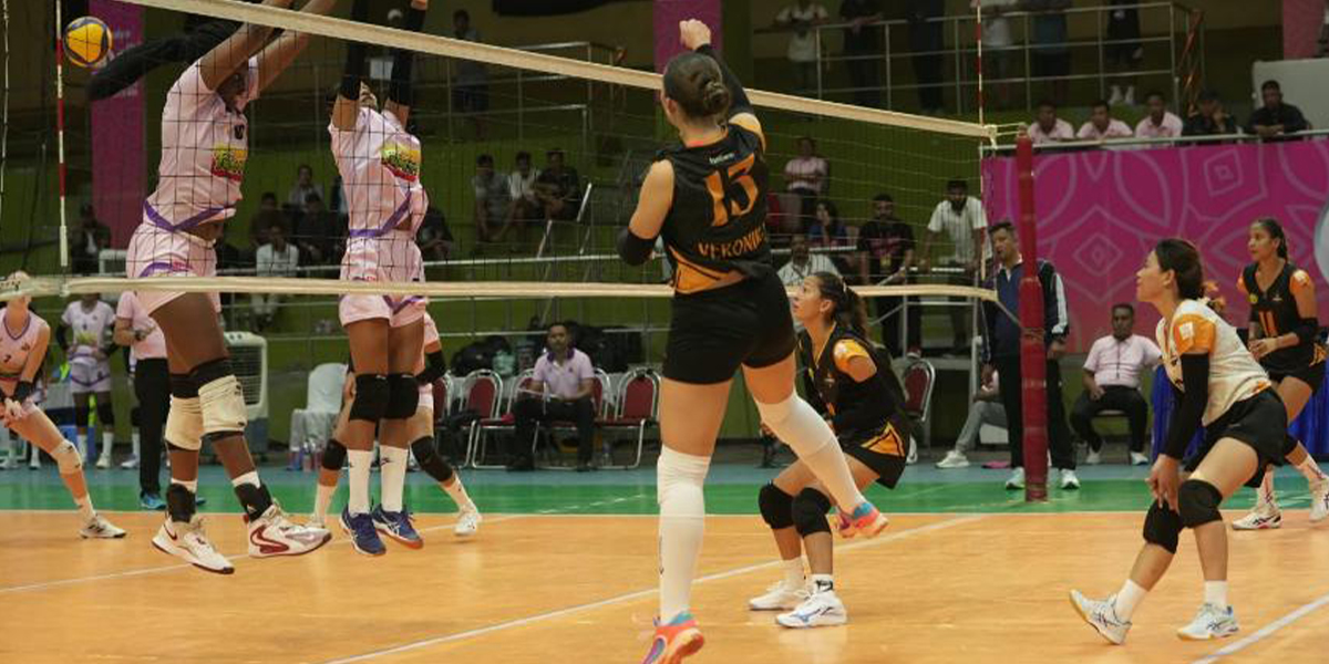 एभरेस्ट महिला भलिबल लिग : रोमाञ्चक खेलमा लुम्बिनीले पोखरालाई हरायो