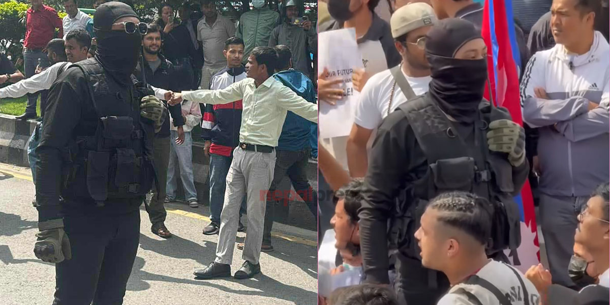 आन्दोलनका देखिएका नकाबधारी ‘हाम्रो नेपाल’ कै सदस्य भएको दाबी, अनुसन्धान गर्दै प्रहरी