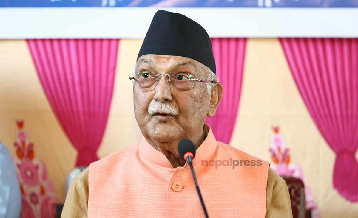 ओलीको दाबी- देशलाई सही बाटोमा फर्काउने एमालेले मात्रै हो