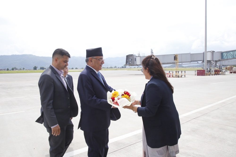 पुष्पलाल लोकमार्ग अभियान सुरू गर्न अध्यक्ष प्रचण्ड पोखरामा