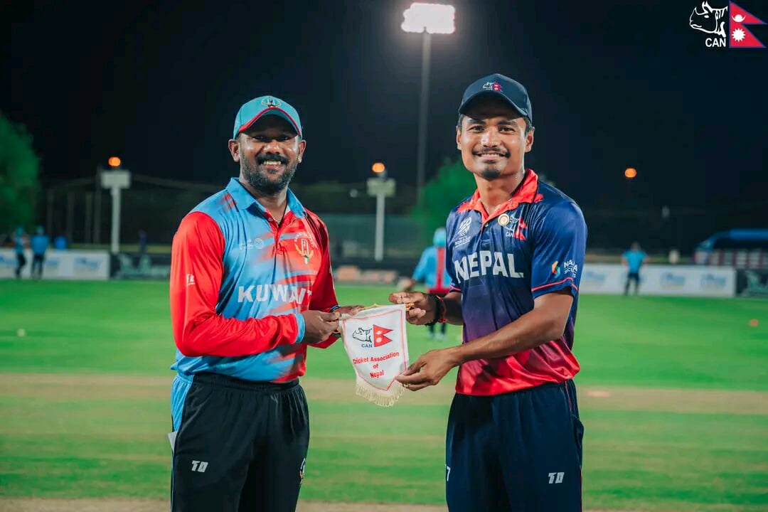 टी-२० विश्वकप छनोट: कुवेतविरुद्ध पहिला ब्याटिङ गर्दै नेपाल