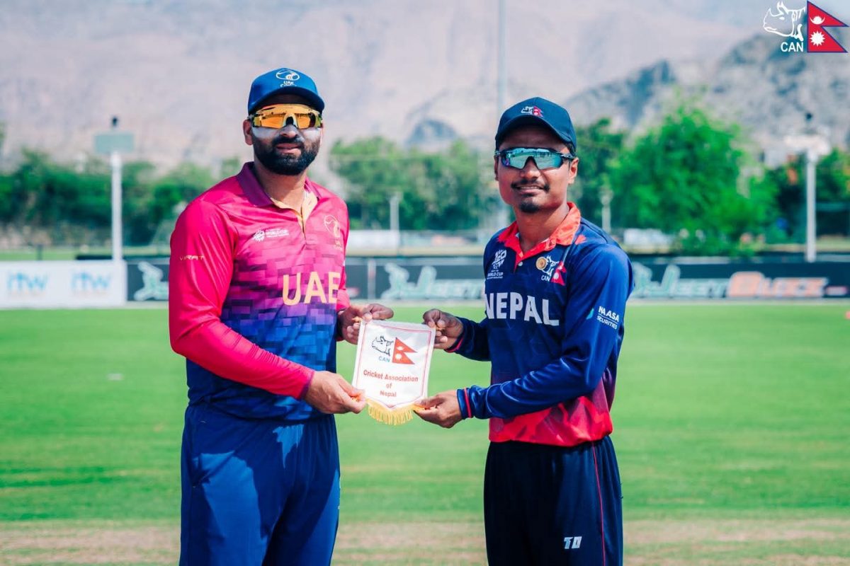 टी–२० विश्वकप छनोट : युएईविरुद्ध पहिला ब्याटिङ गर्दै नेपाल
