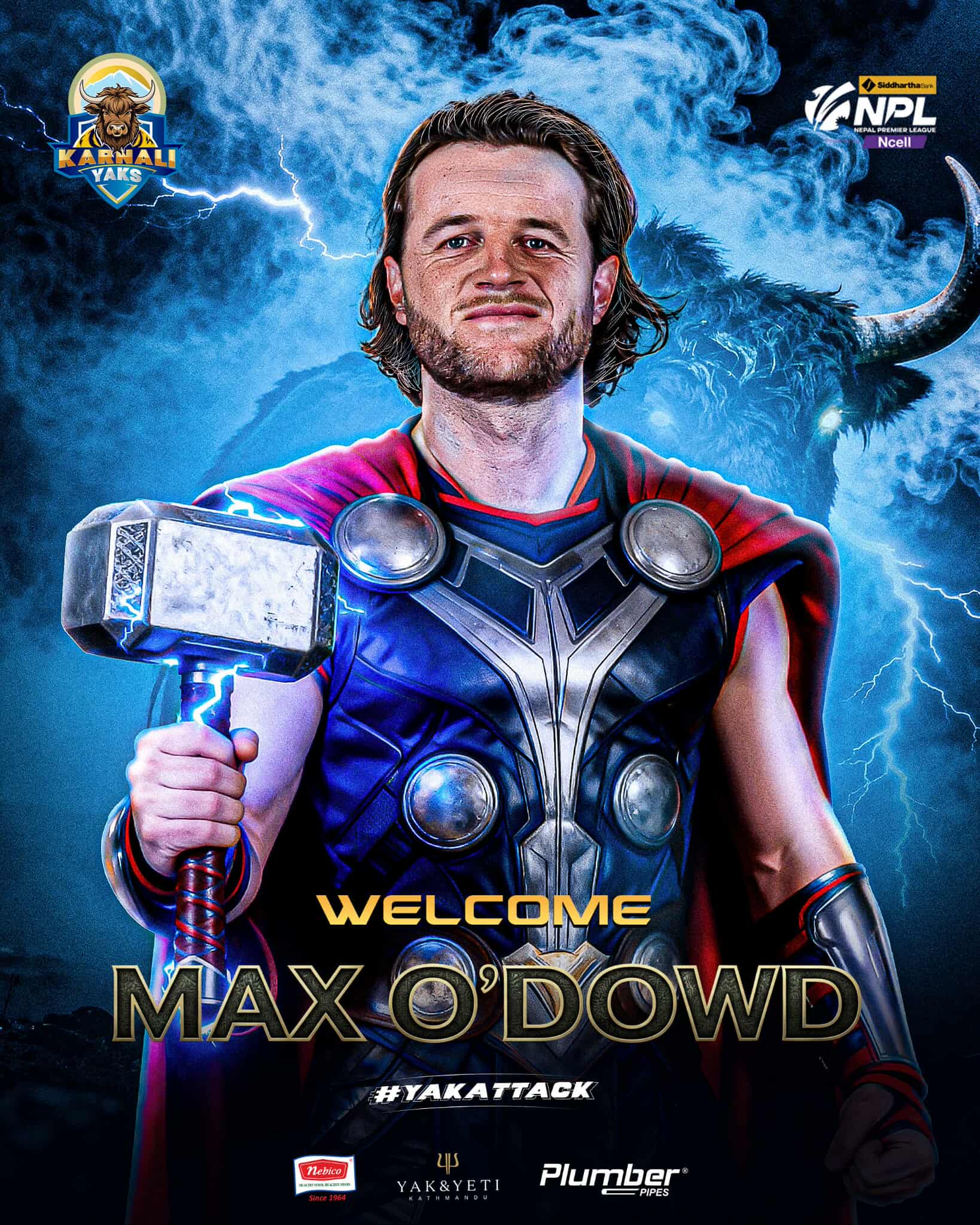 नेदरल्यान्ड्सका म्याक्स ओ डाउड कर्णाली याक्समा अनुबन्ध