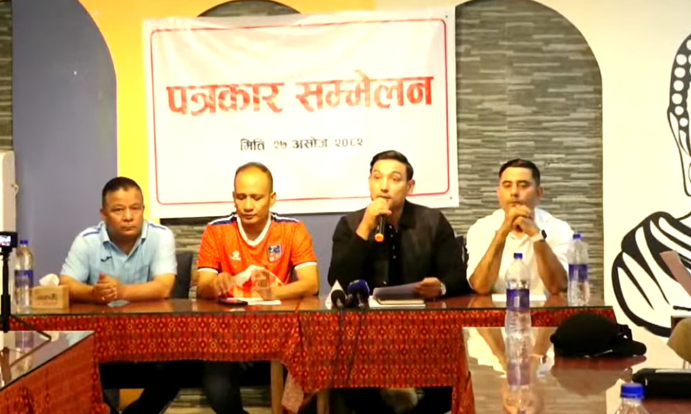 एन्फा अध्यक्षलाई असन्तुष्ट पक्षले भन्यो- फुटबलप्रति आस्था र चिन्ता नभए राजीनामा दिनुस्