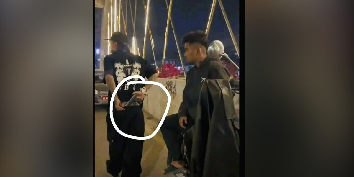 ‘टीओबी’ टिसर्ट लगाएका युवकले पेस्तोल बोकेको तस्बिर भाइरल, खोजी गर्दै प्रहरी