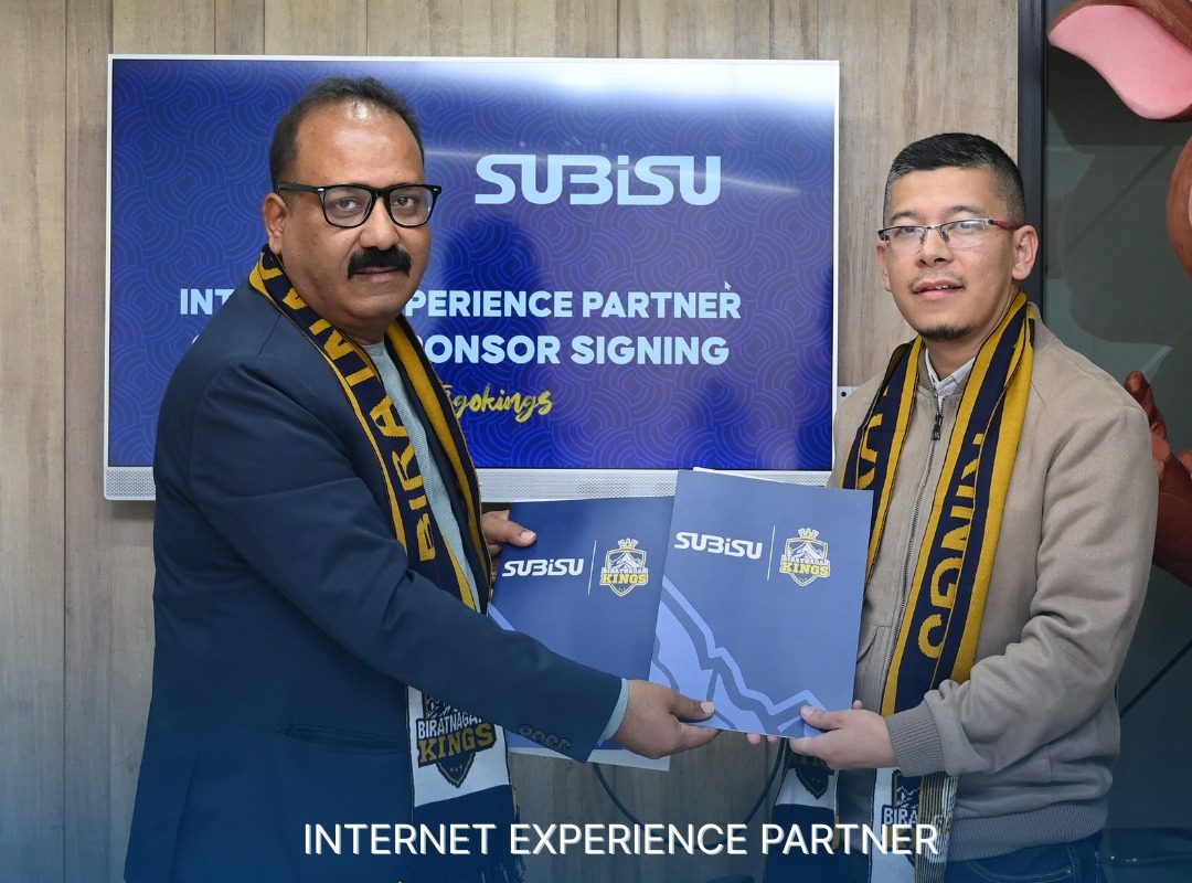 एनपीएलमा विराटनगर किङ्सको इन्टरनेट एक्सपिरियन्स पार्टनरमा सुबिसु