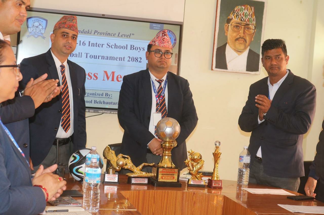 तनहुँमा प्रदेश स्तरीय यू–१६ अन्तर विद्यालय फुटबल प्रतियोगिता हुँदै