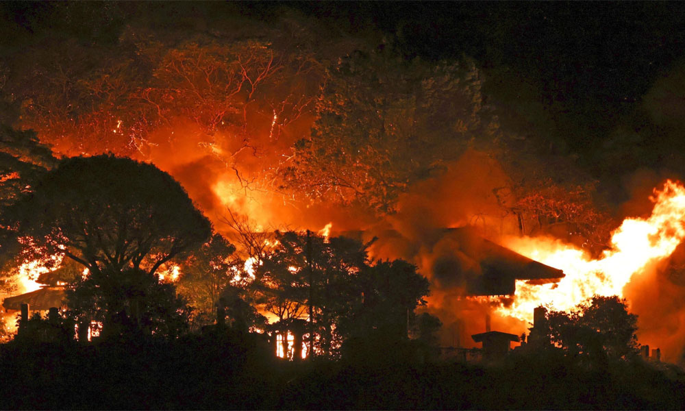 दक्षिणपश्चिमी जापानमा भीषण आगलागी : १७० घर नष्ट, सयौँ विस्थापित