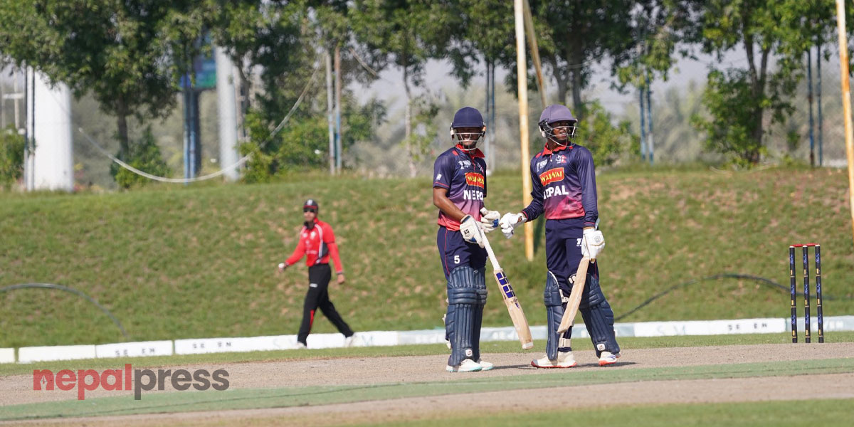 एसीसी यू-१९ प्रिमियर कप : कप्तान धामीको प्रेरणामा हङकङमाथि नेपालको फराकिलो जित