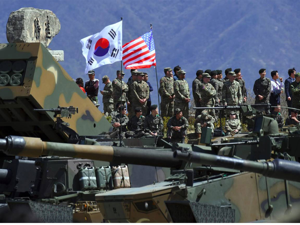 दक्षिण कोरिया र अमेरिका सैन्य तयारी बढाउन संयुक्त अभ्यासमा