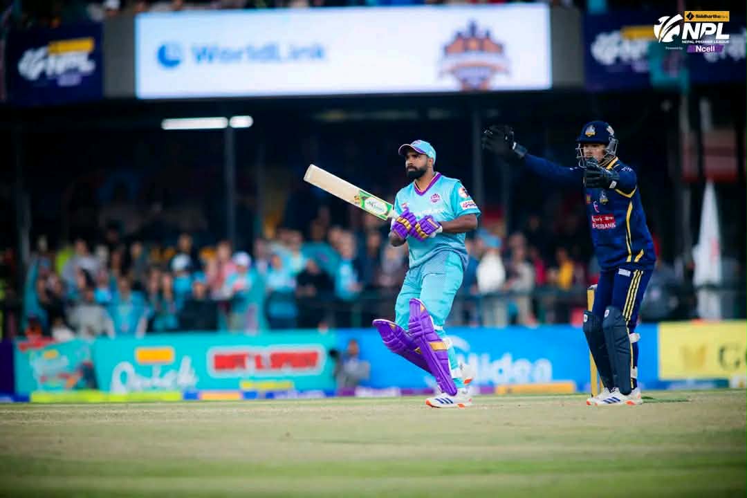 एनपीएल–२ः आदिलको आक्रामक ब्याटिङमा काठमाण्डुले दियो १३५ रनको लक्ष्य