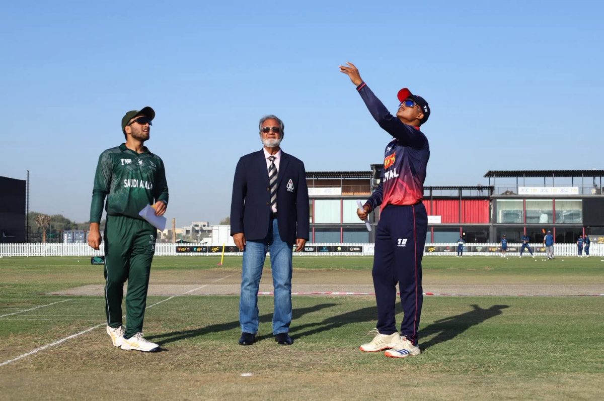 यु-१९ प्रिमियर कप: नेपालले साउदी अरेबियाविरुद्ध पहिला फिल्डिङ गर्दै