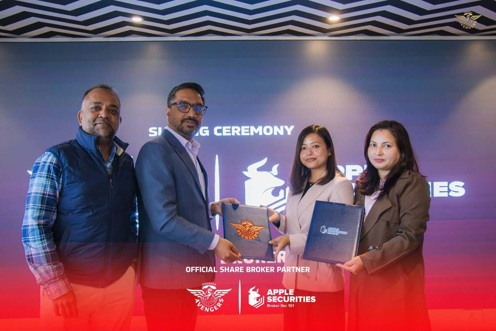 एनपीएलमा पोखरा एभेन्जर्ससँग जोडियो एप्पल सेक्युरिटिज