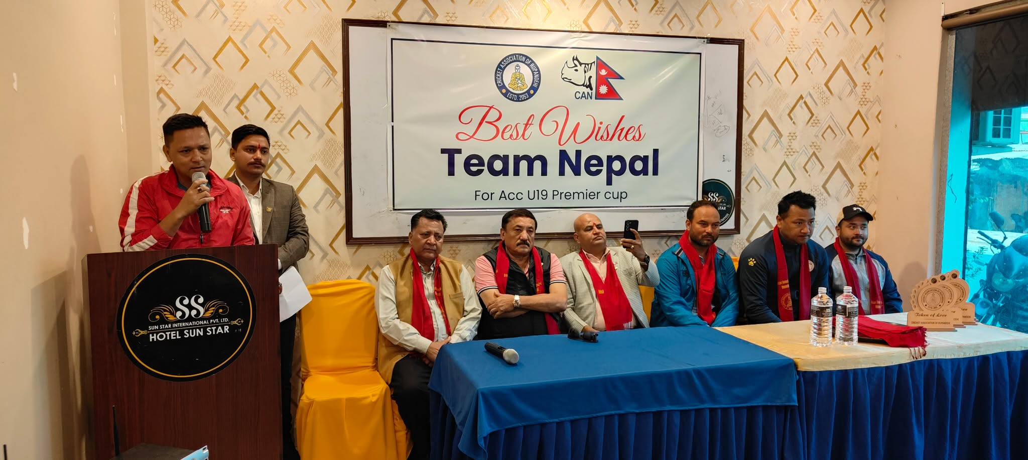 भैरहवामा एसिया क्वालिफायर खेल्न जाने यु–१९ क्रिकेट टीमको बिदाई