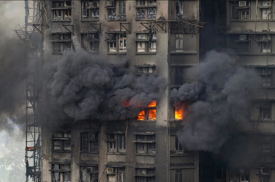 हङकङमा भीषण आगलागी, ४४ जनाको मृत्यु