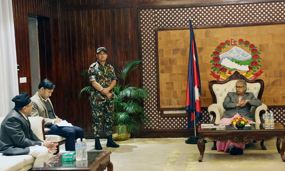 प्रधानमन्त्री र संघीय सदनका प्रमुखबीच भेटवार्ता