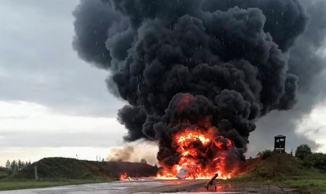 रुसमाथि युक्रेनको ड्रोन आक्रमण, तेल टर्मिनलमा ठूलो क्षति