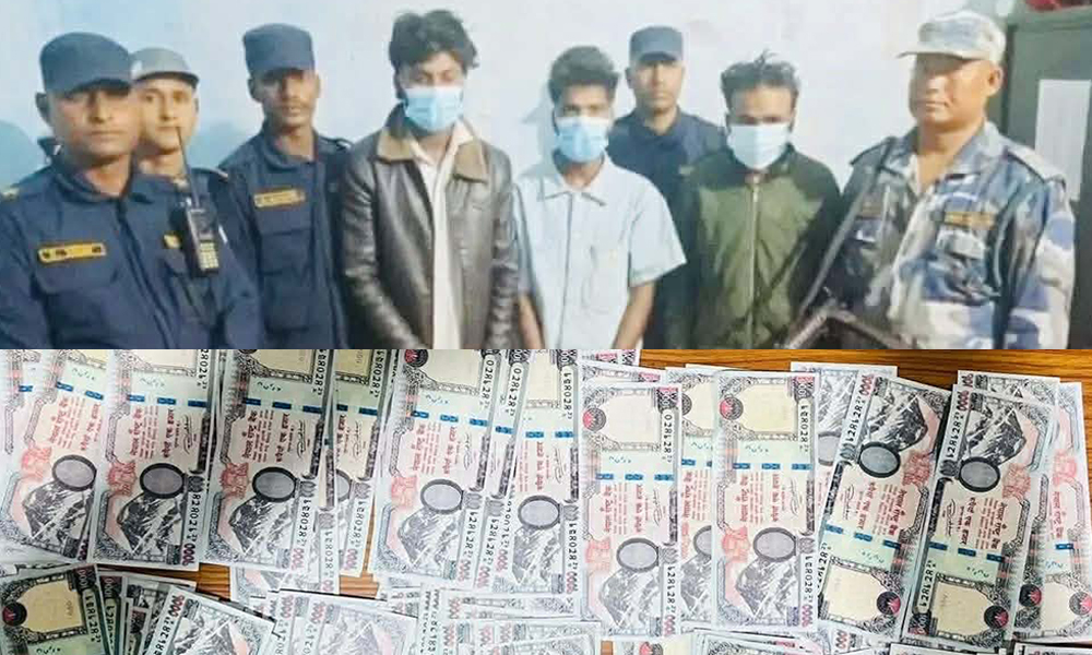 नक्कली नेपाली रुपैयाँसहित तीन पक्राउ