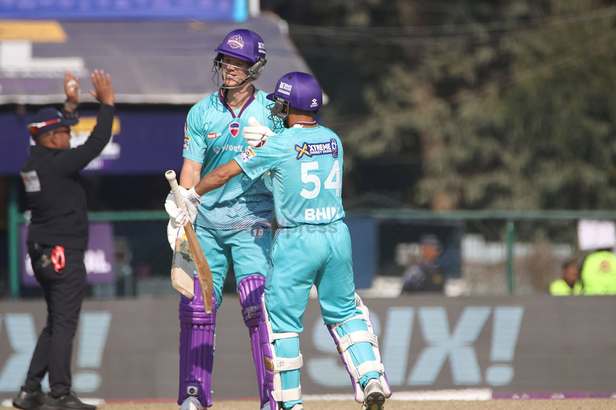 एनपीएल : भीम सार्कीले बनाए १९ बलमै अर्धसतक