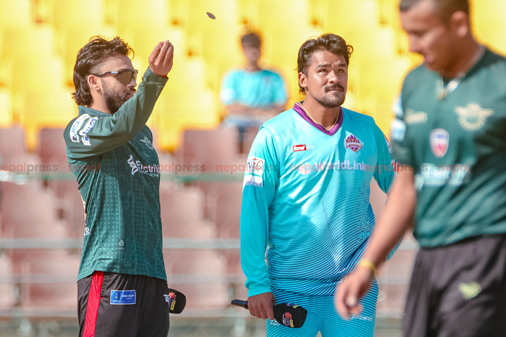 एनपीएल-२ : पोखराविरुद्ध काठमाण्डुले पहिला ब्याटिङ गर्दै